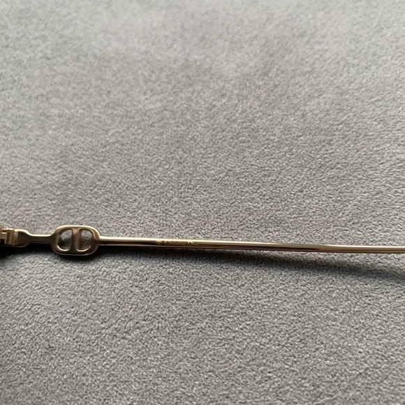 NWT DIOR Link3F Sunglasses Square Tortoise Gold - Picture 8 of 16